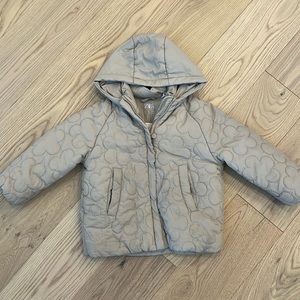 Zara Kids Flower Coat 4-5 T